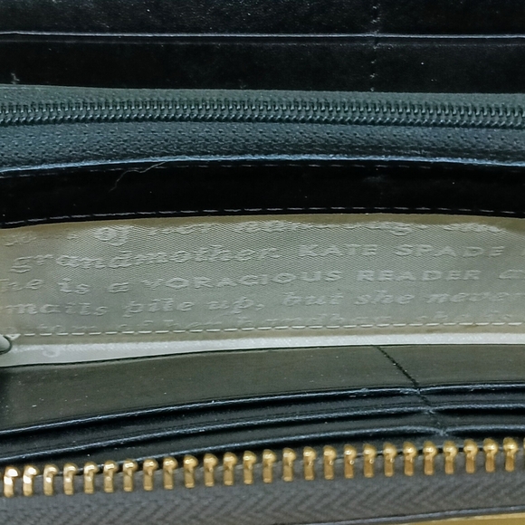 Kate Spade NY Leopard Print Storybook Patent Leather Long Zip Wallet R$159 - Picture 7 of 11